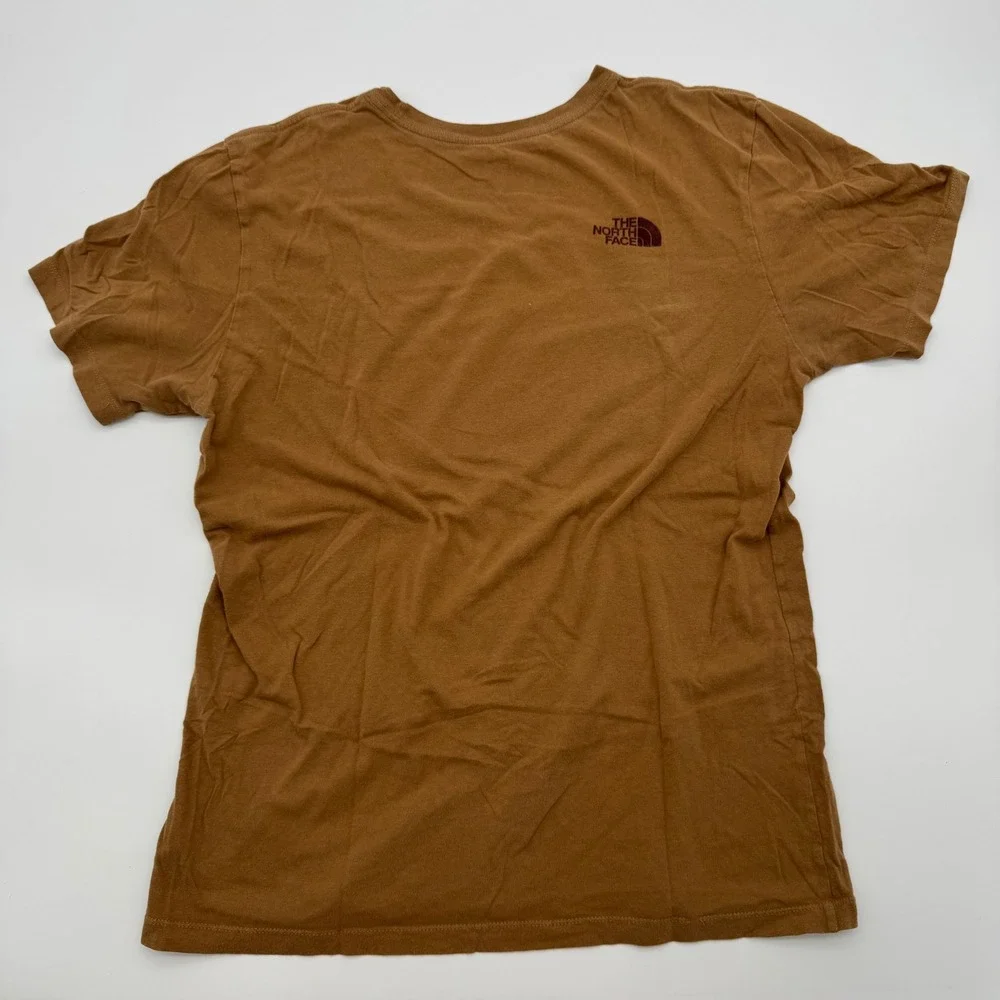 The North Face Mens Brown Mountain Graphic Short Sleeve T-Shirt Size M